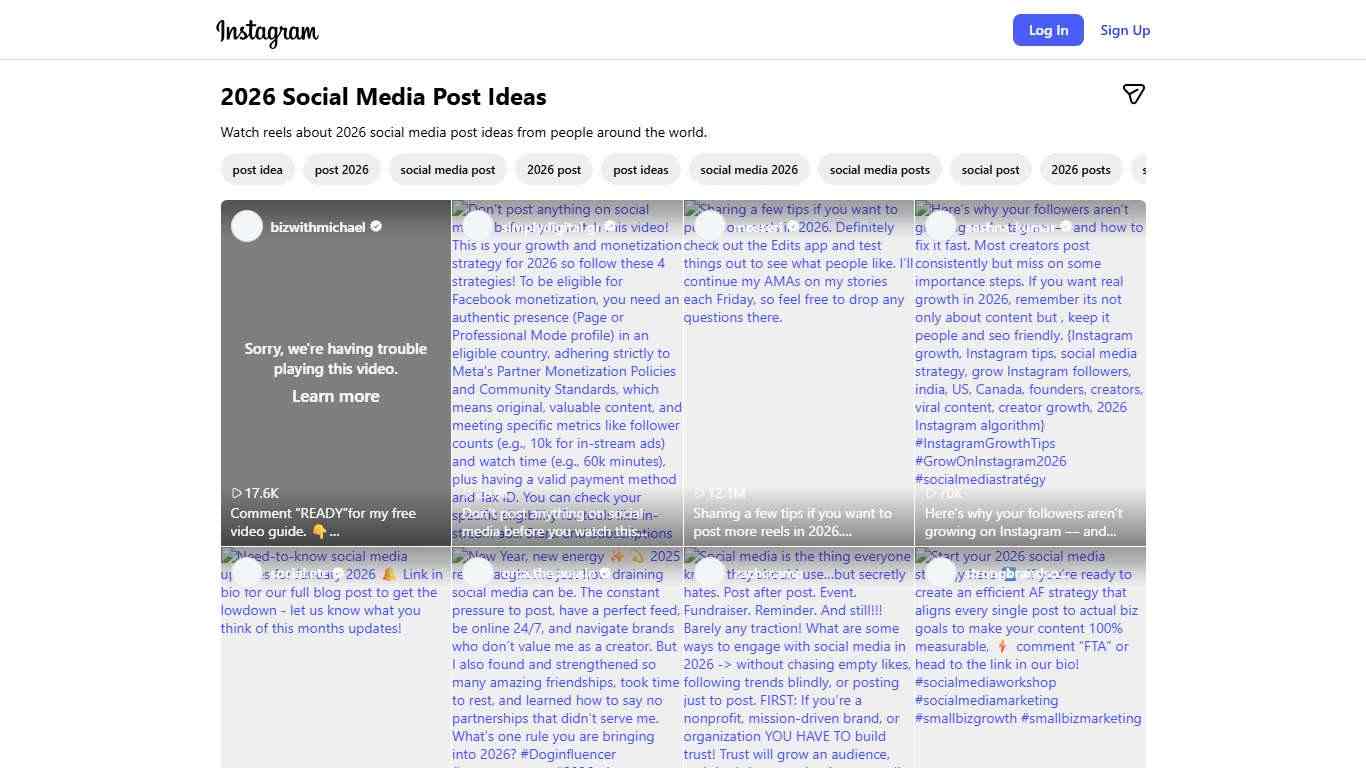 2026 Social Media Post Ideas